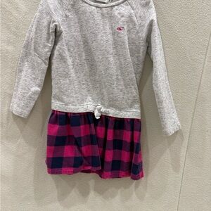 Vineyard Vines Gray and Pink Dress